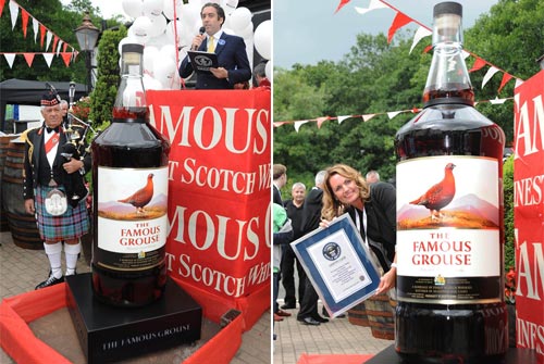 全世界最大的威士忌酒瓶 威雀(the famous grouse)挑战成功