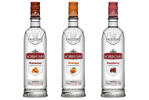 sobieski伏特加推出焦糖,覆盆莓和香橙口味