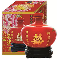 台灣 御尊鼎台灣高粱酒 花開富貴囍酒 1000 ml