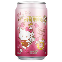 台灣 龍泉啤酒 水果吧 水蜜桃風味啤酒 Hello Kitty 40週年紀念限量罐 330 ml