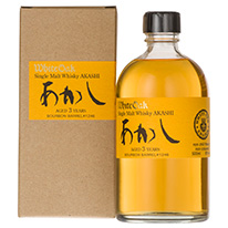 日本 明石 3年 波本桶單一純麥威士忌 500ml