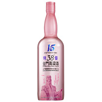 台灣 金門酒廠 2016 38度金門高粱酒 15週年特優紀念版-玫瑰金 1000ml