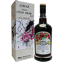 台灣 OMAR原桶強度單一麥芽威士忌-葡萄酒桶 700ml