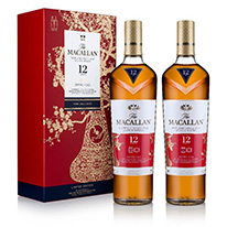 蘇格蘭 麥卡倫 雪莉雙桶12年 單一純麥威士忌 2019 新春禮盒 700ml