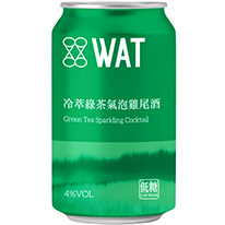台灣 WAT 冷萃綠茶氣泡雞尾酒 330ml