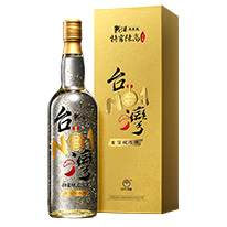 台灣 金門酒廠 戰酒黑金龍特窖陳高 台灣NO.1金箔紀念酒 750ml