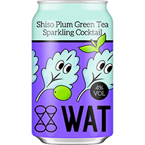 台灣 WAT 紫蘇梅綠茶氣泡雞尾酒 330ml