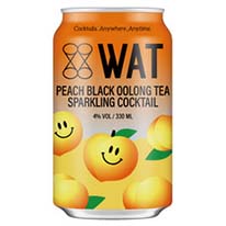 台灣 WAT 甜桃紅烏龍氣泡雞尾酒 330ml