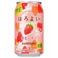 日本 三得利 ほろよい微醉 雪戀草莓 350ml