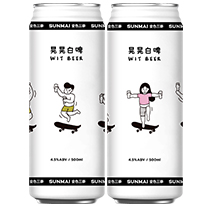 台灣 金色三麥 晃晃白啤 500ml