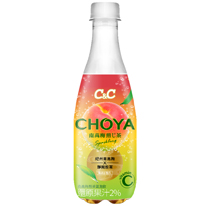 日本 C&C x CHOYA 南高梅煎茶氣泡飲 400ml