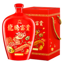 台灣 金門酒廠 戰酒黑金龍龍騰富貴紀念酒 紅 2000ml