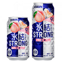 日本 KIRIN冰結STRONG調酒-白桃 350/500ml